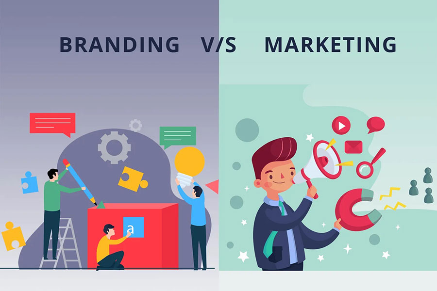 تفاوت برندینگ و بازاریابی